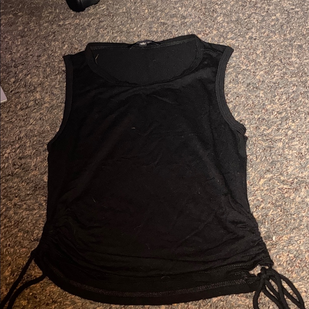 Black Sleeveless Women's Top